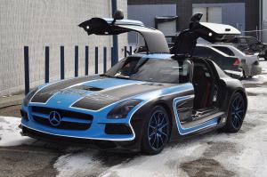 Mercedes-Benz SLS AMG Black Series Area 27 Race Track by ZR Auto 2014 года